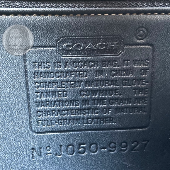 Coach Willis Bag Royal Blue Leather Silver HW Contrast Stitching 2005 HTF #9927 - Picture 12 of 12